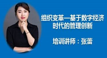 张蕾讲师内训-组织变革—基于数字经济时代的管理创新